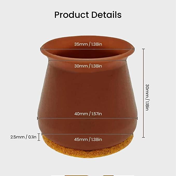 FlexiSlide™ Silicone Chair Leg Protectors