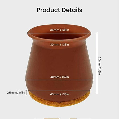 FlexiSlide™ Silicone Chair Leg Protectors